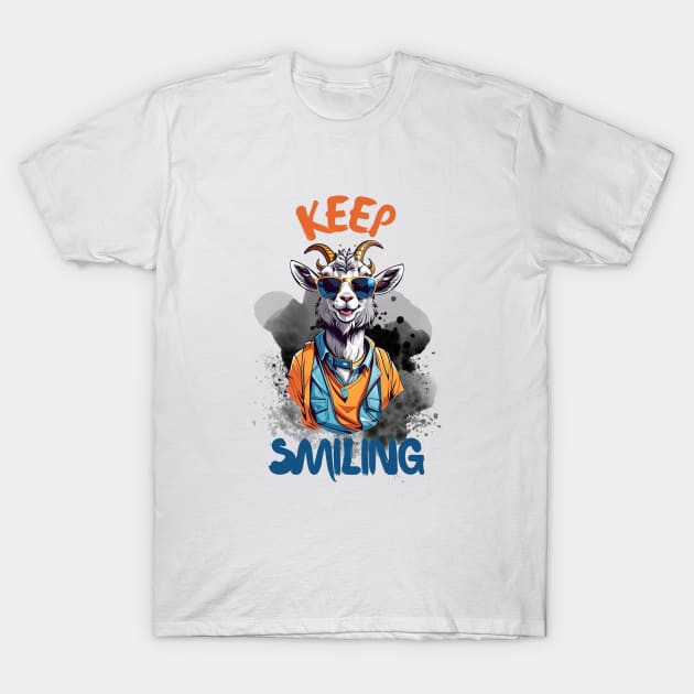 Keep Smiling T-Shirt by Eleganzmod